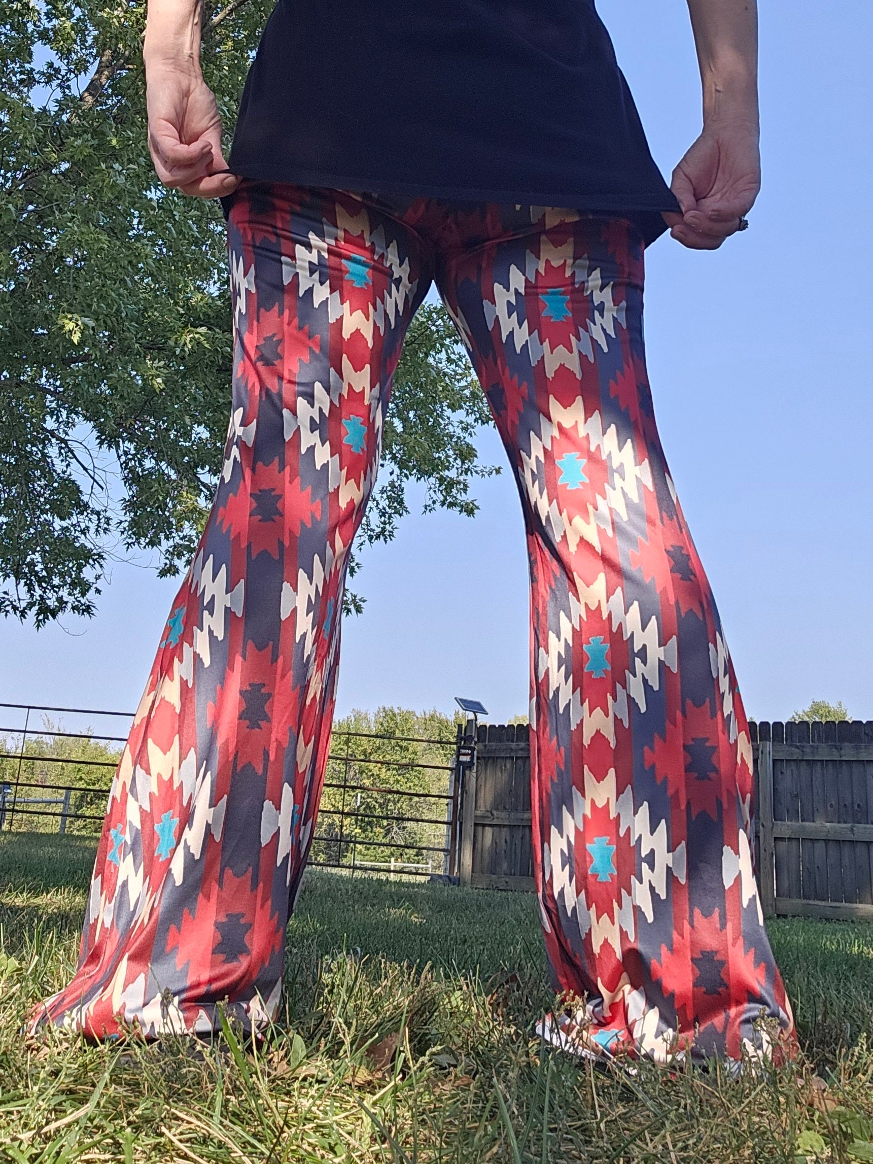 Baha Ranch Sedona Aztec Flare Pants