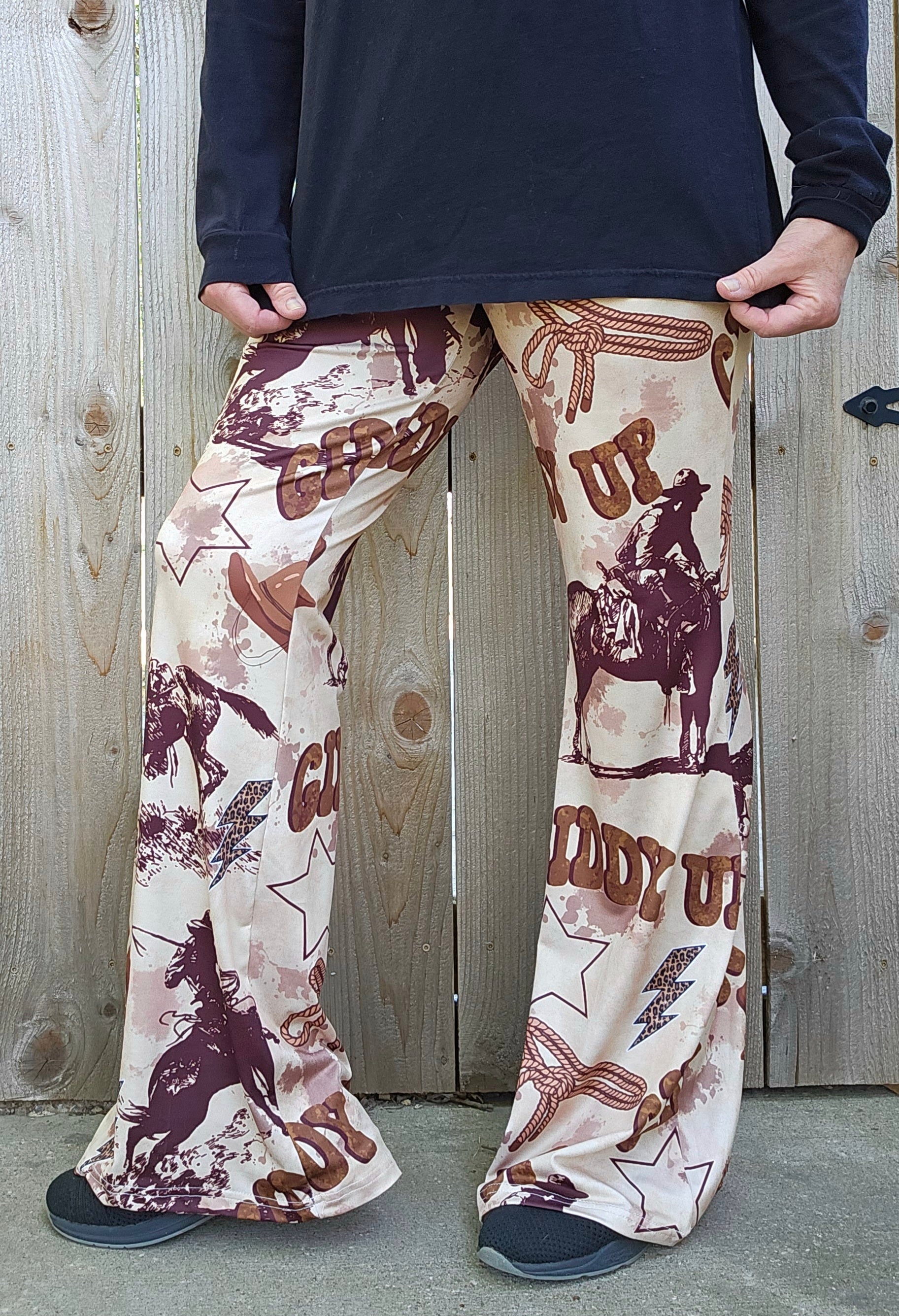Baha Ranch Cowboy Ranch Flare Pants