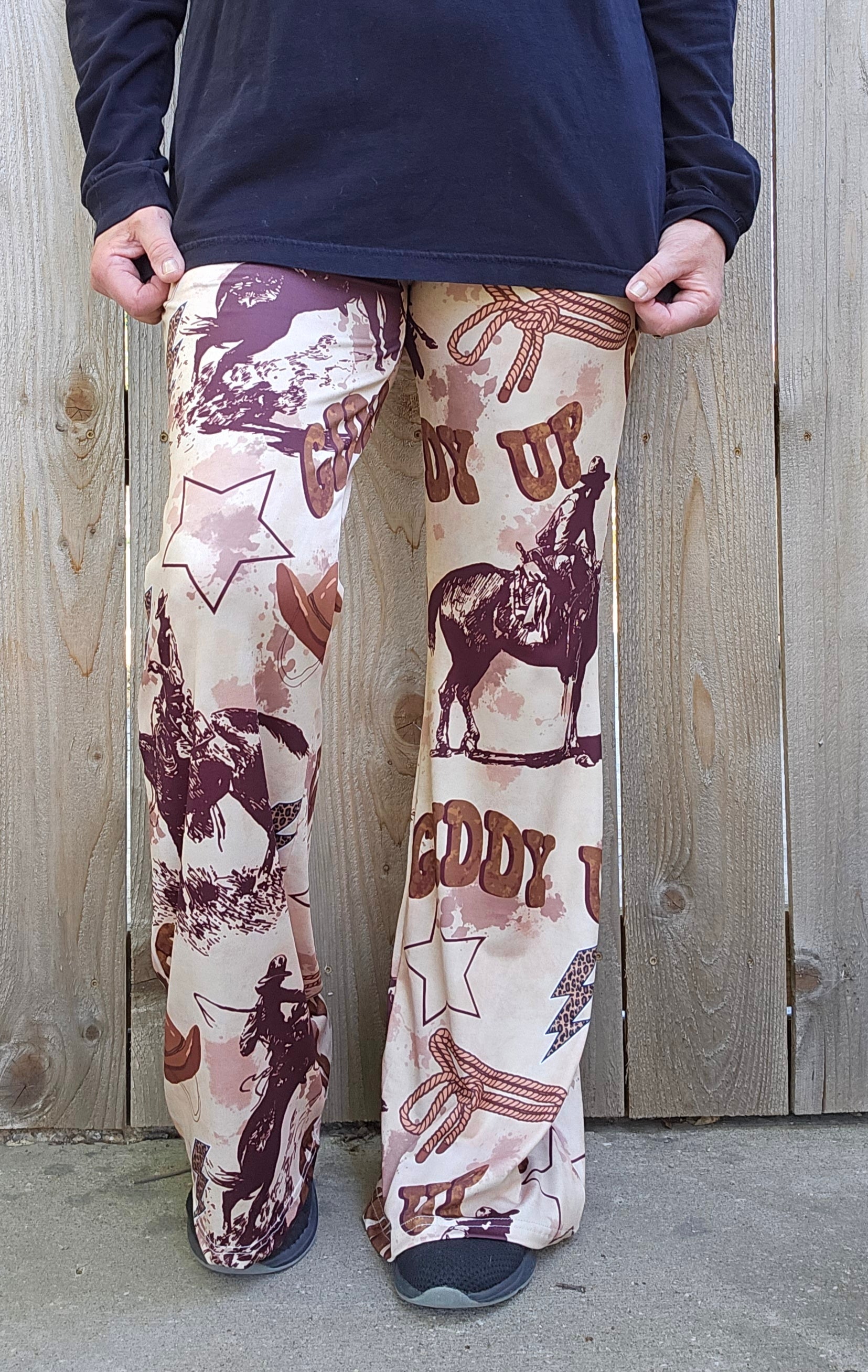 Baha Ranch Cowboy Ranch Flare Pants