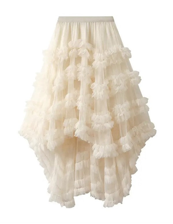 Miss Sparkling Ruffle Tiered Skirt