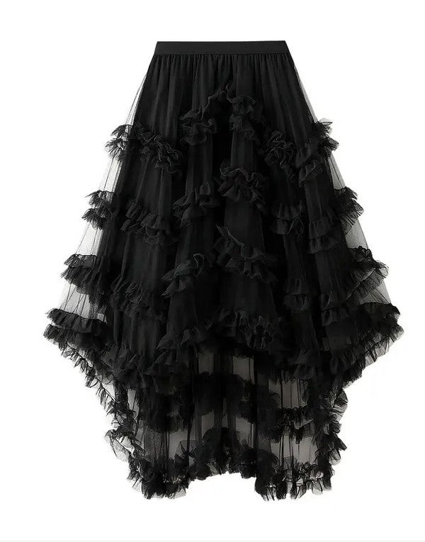 Miss Sparkling Ruffle Tiered Skirt