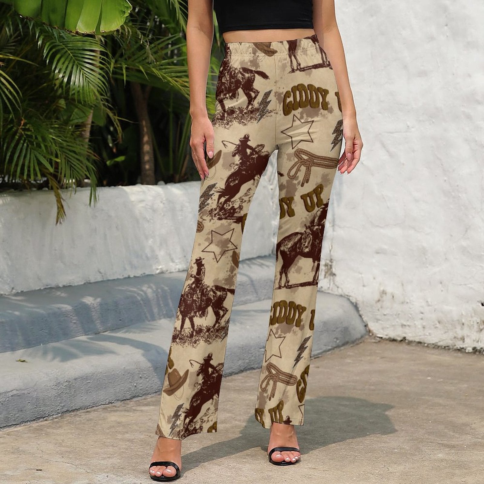 Baha Ranch Cowboy Ranch Flare Pants