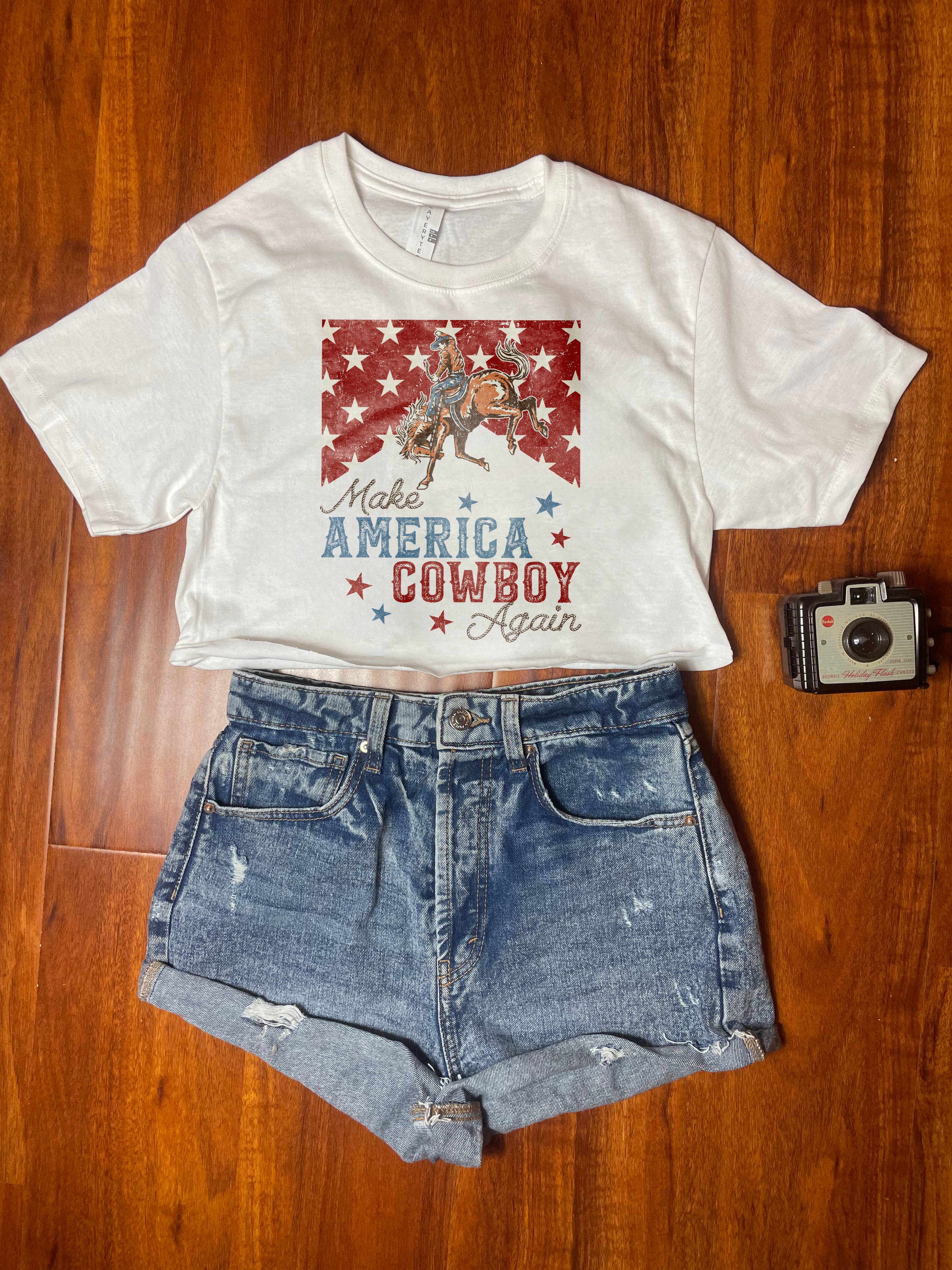 Make America Cowboy Again Crop Top