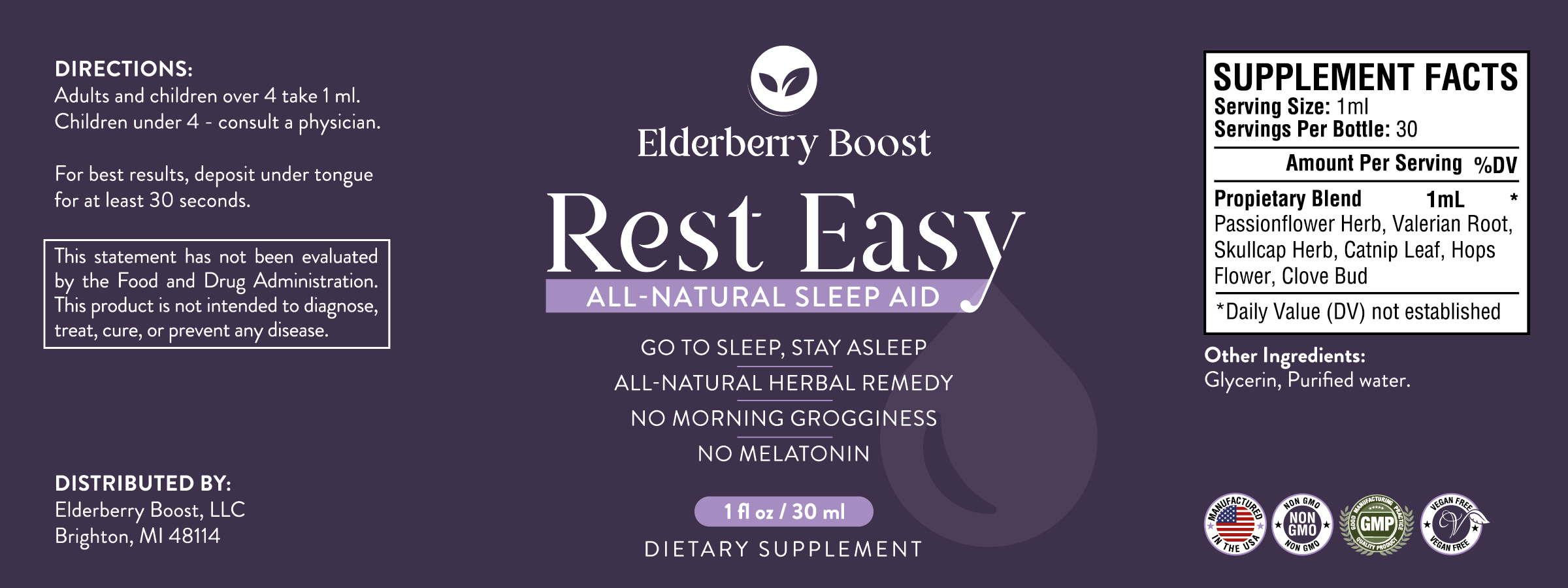 Rest Easy - All-Natural Sleep Remedy