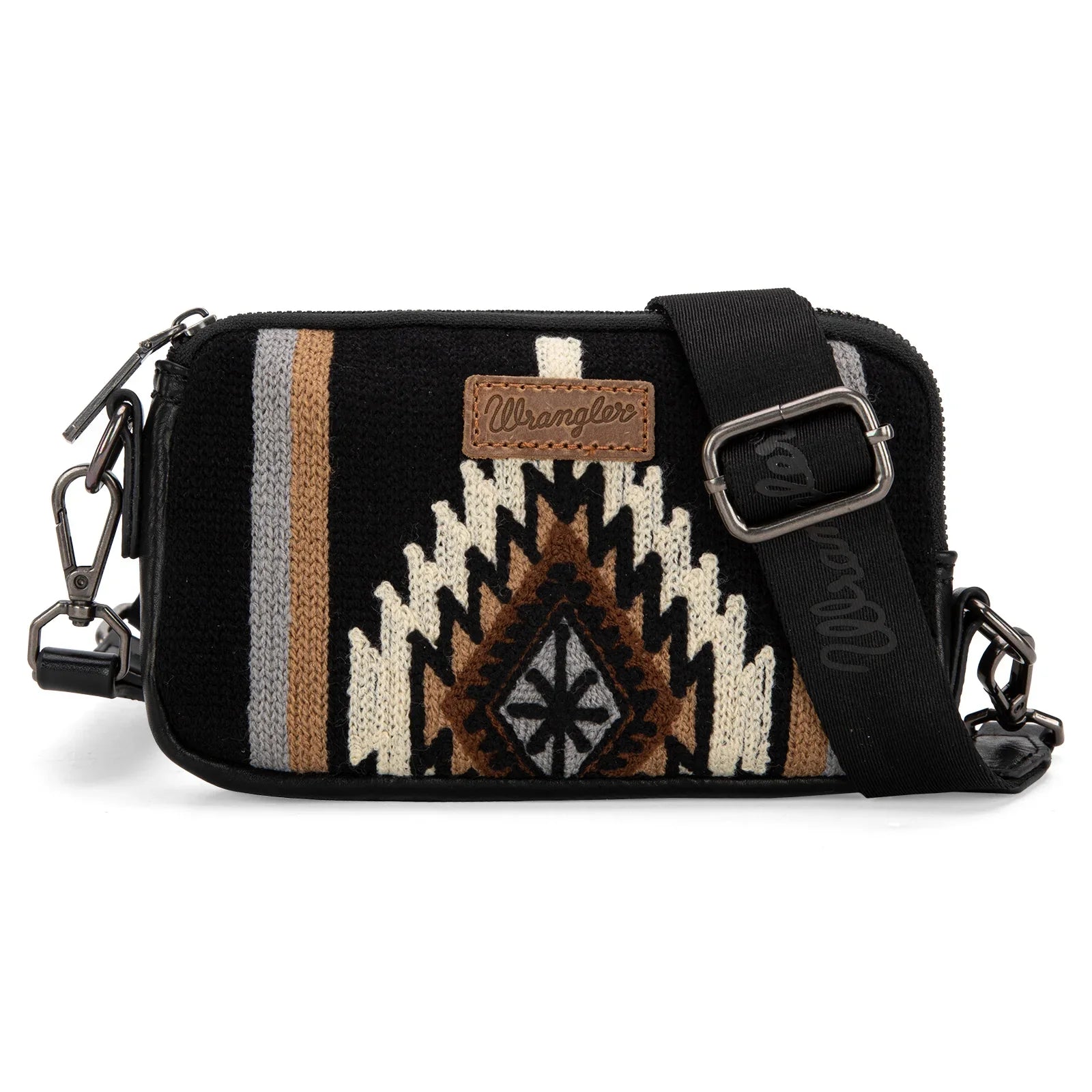 Wrangler Mini Crossbody Purse for Women Western Small Clutch Designer Tapestry Shoulder Handbags